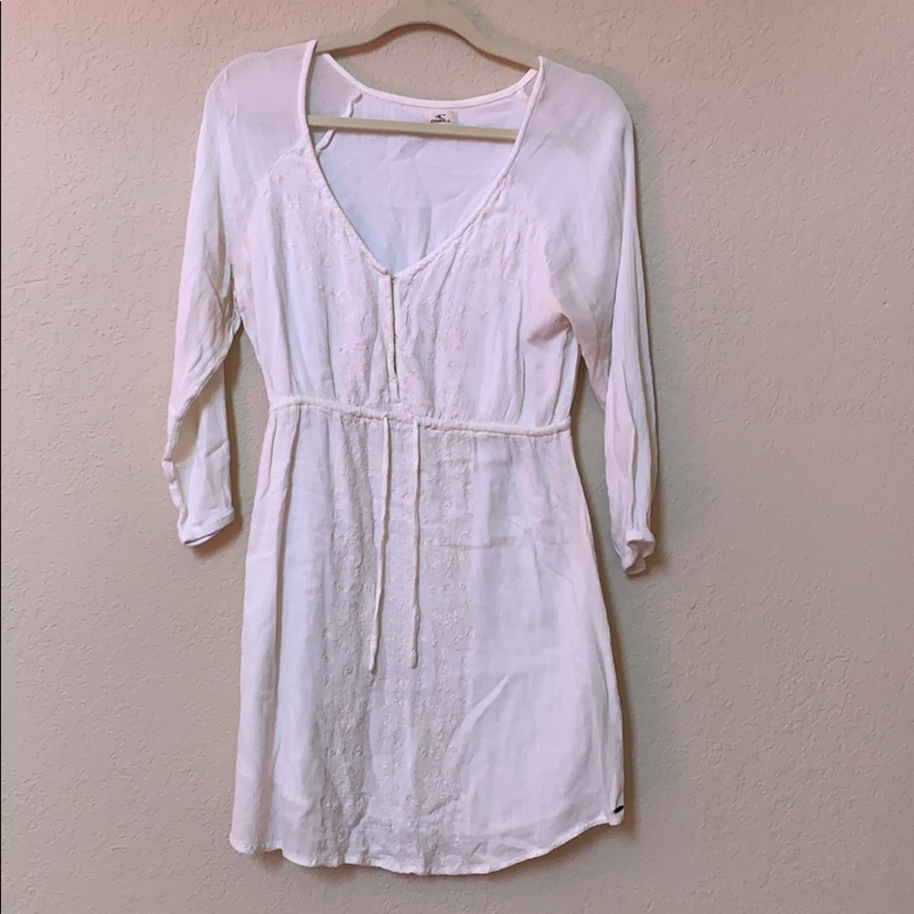 O’Neil white long sleeve dress